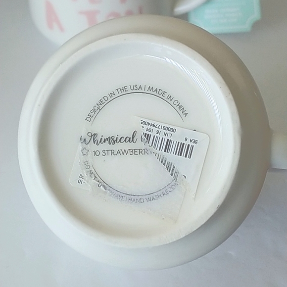 10 Strawberry Street Inner Critter Ceramic Mug Set 2 - Picture 6 of 6